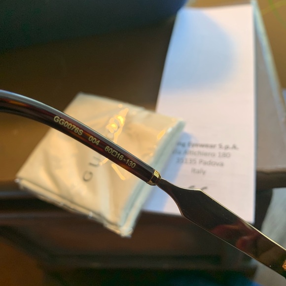 SOLD⛔️Authentic Gucci 60mm Oval Acetate/Metal sunglasses - Picture 6 of 8